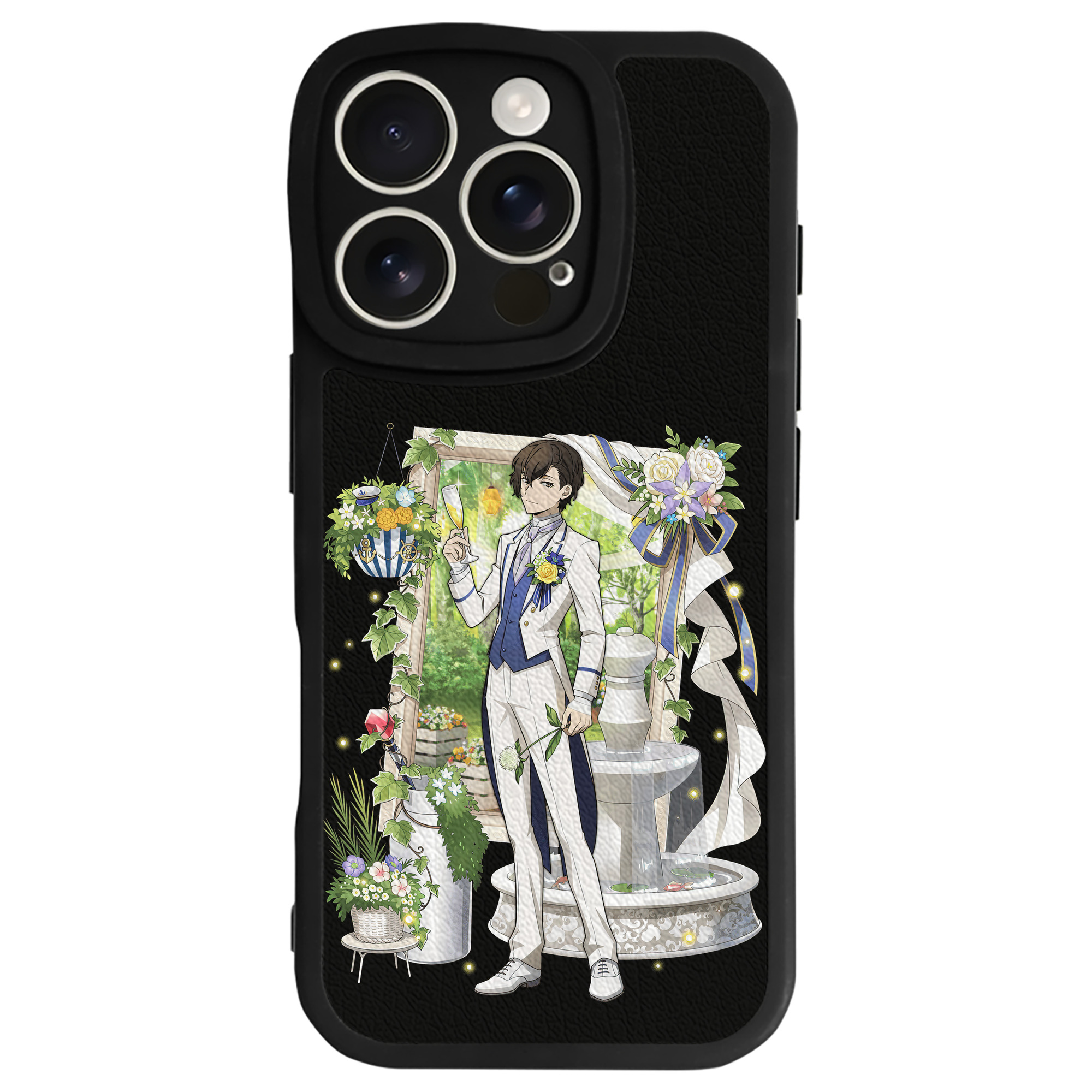 （画像用） 文豪ストレイドッグス Bungo Stray Dogs 【iPhone 16シリーズ対応】シリコンスマホケース（レザー調） 材質：シリコン